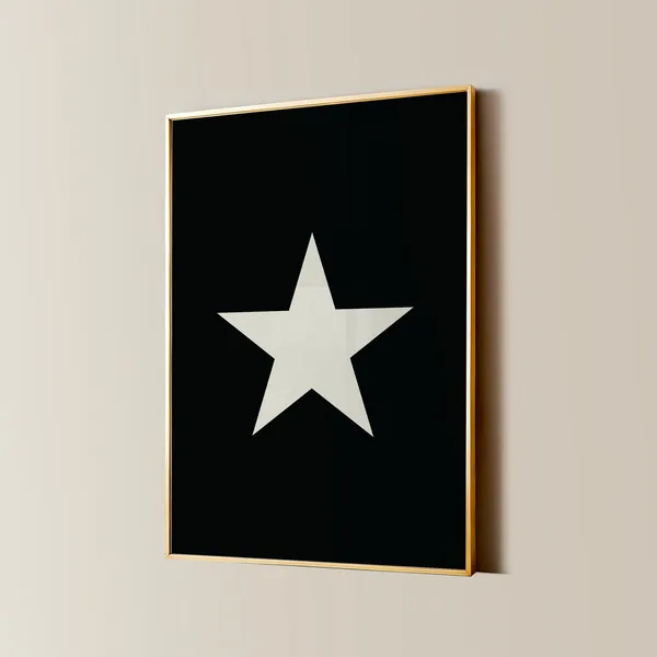 Trendy Star Girl Poster, Y2K Retro Apartment Decor