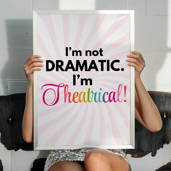 Theatre Lover Poster Print, Broadway Musical Decor