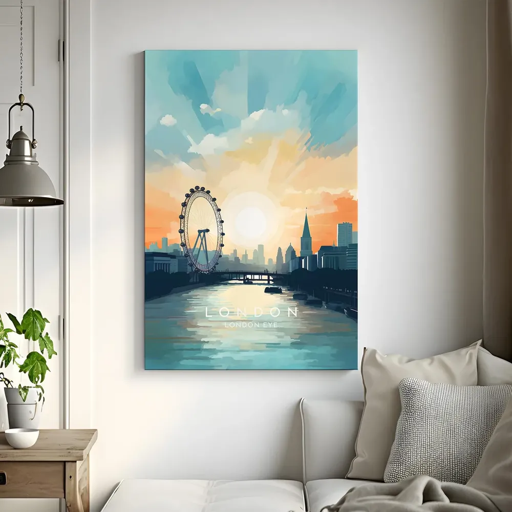London Eye, England Travel Poster - Image 3