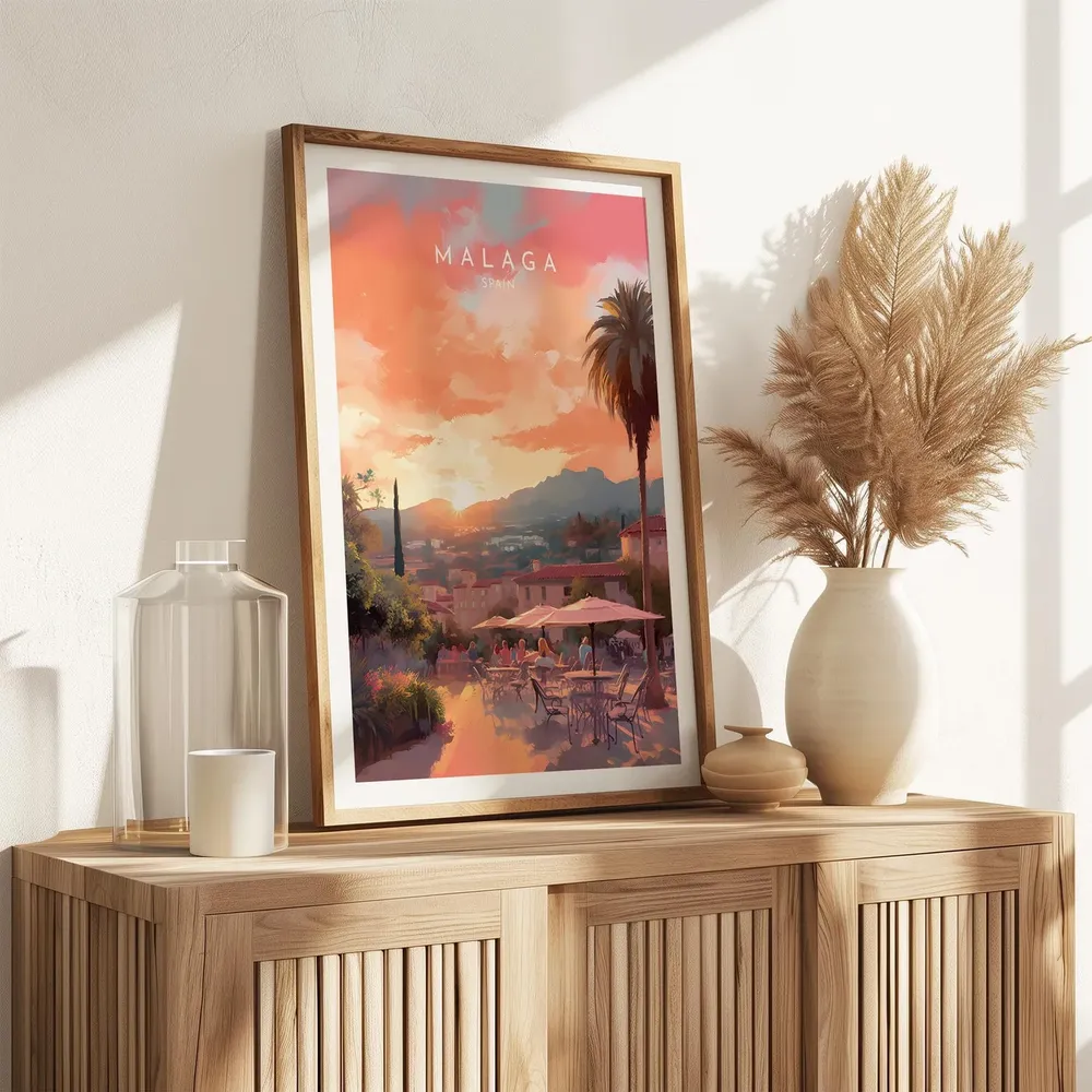 Malaga Travel Poster, Spain Place Print - Image 2