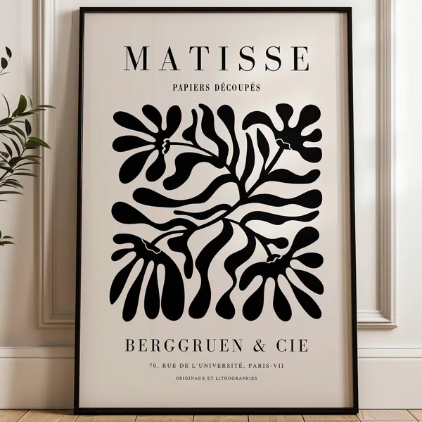 Matisse Print, Mid-Century Modern Art Print