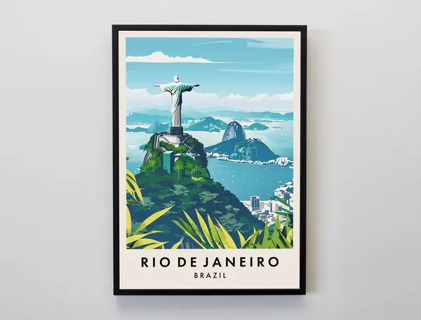 Rio De Janeiro Travel Poster, South America
