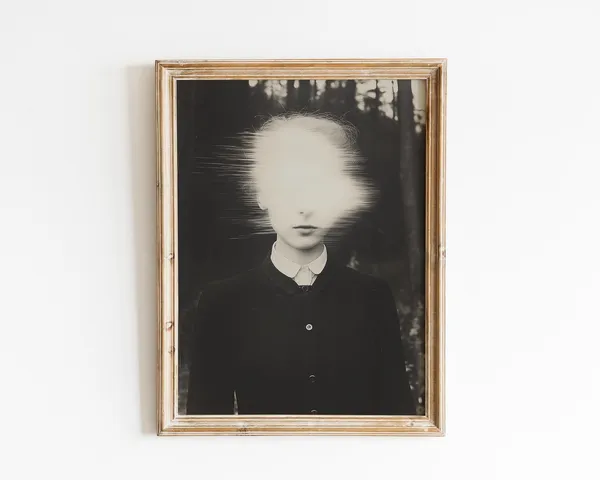 Surreal Forest Portrait, Vintage Art Print