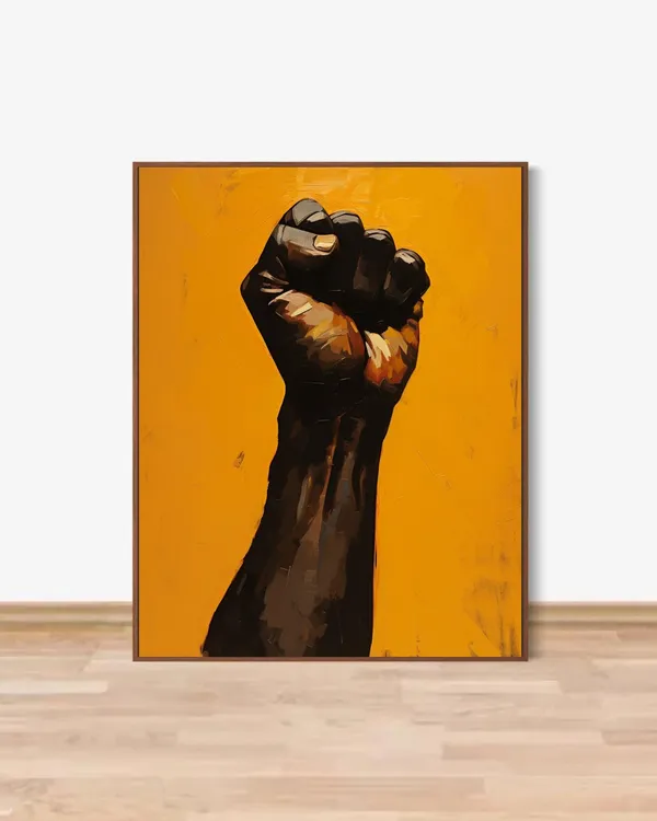 Raised Hand Afrocentric Black Power Fist Poster
