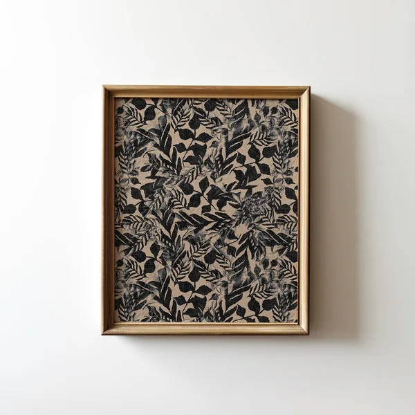 Cottagecore Botanical Floral Block Print Art