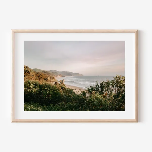 Oregon Coast Sunset, Haystack Rock Travel Poster