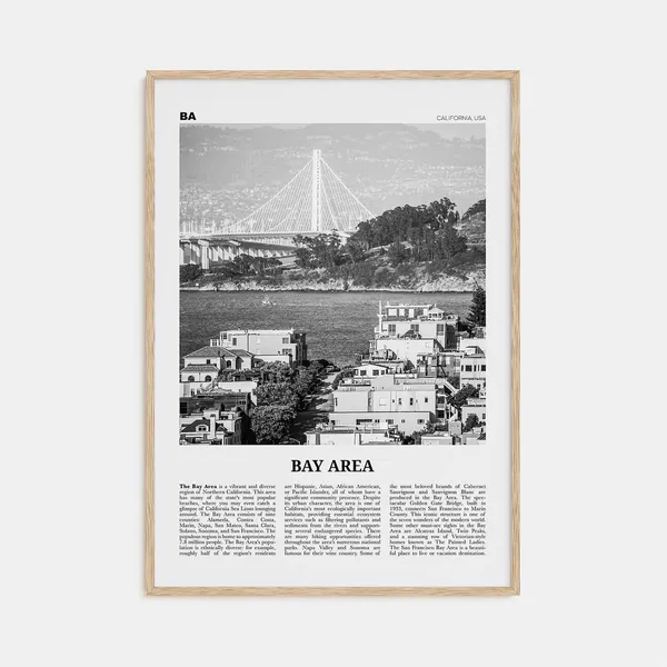 Bay Area Black and White Photo Art Print