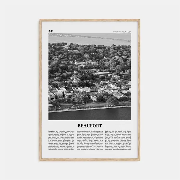 Beaufort, South Carolina Travel Poster Art Print