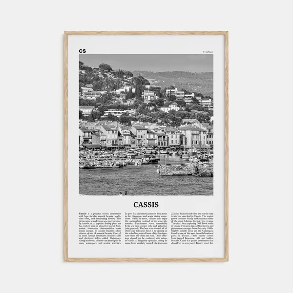 Cassis Black And White Art Print, French Riviera France