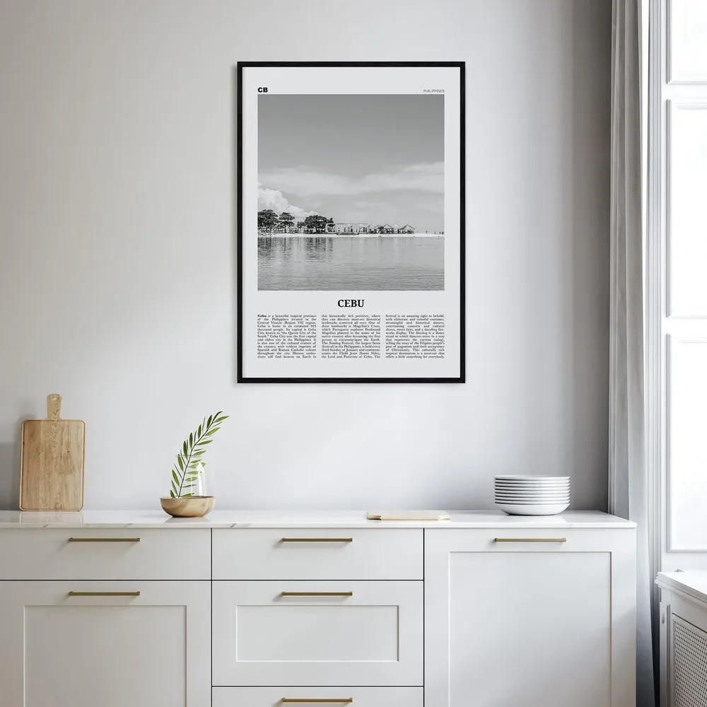Cebu Black And White No. 2 Travel Poster - Image 2
