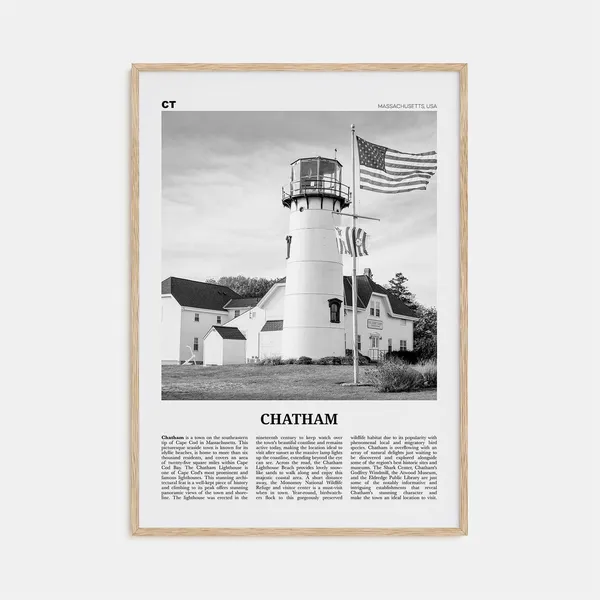 Chatham, Massachusetts Travel Poster, Wall Map