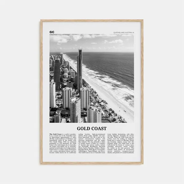 Gold Coast, Queensland Australia Travel Poster