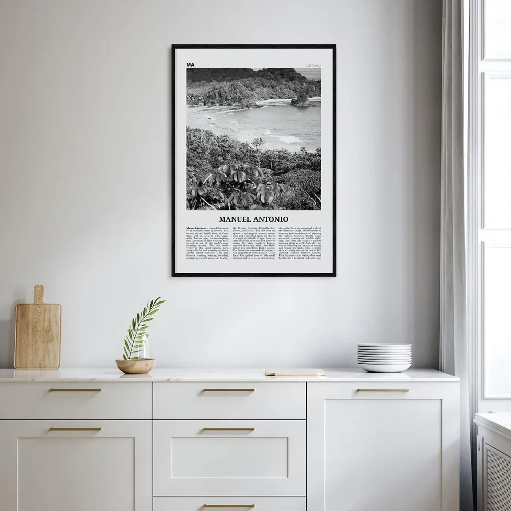 Manuel Antonio National Park Black and White Art Print - Image 2