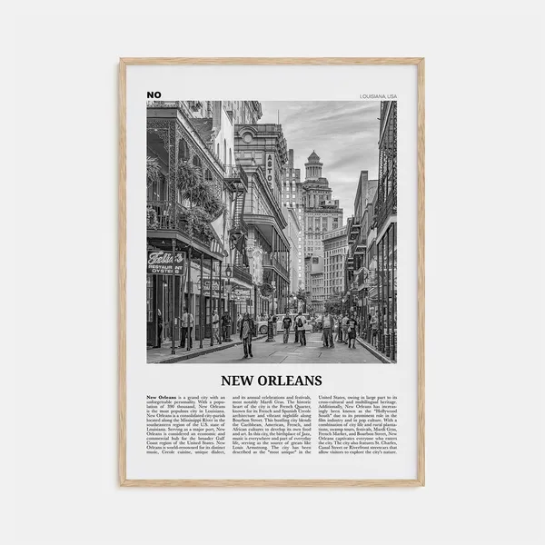 New Orleans Black and White Photo Art Print