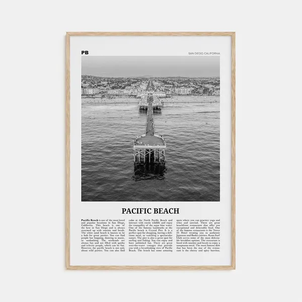 Pacific Beach, San Diego California Travel Poster
