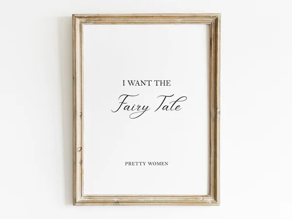 Fairy Tale Quote Romantic Movie Decor Art Print