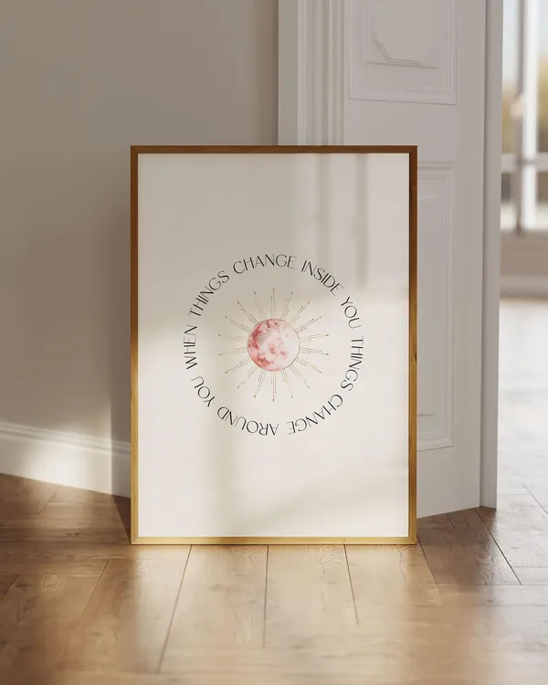 Spiritual Poster, Positive Sayings Wall Art Print