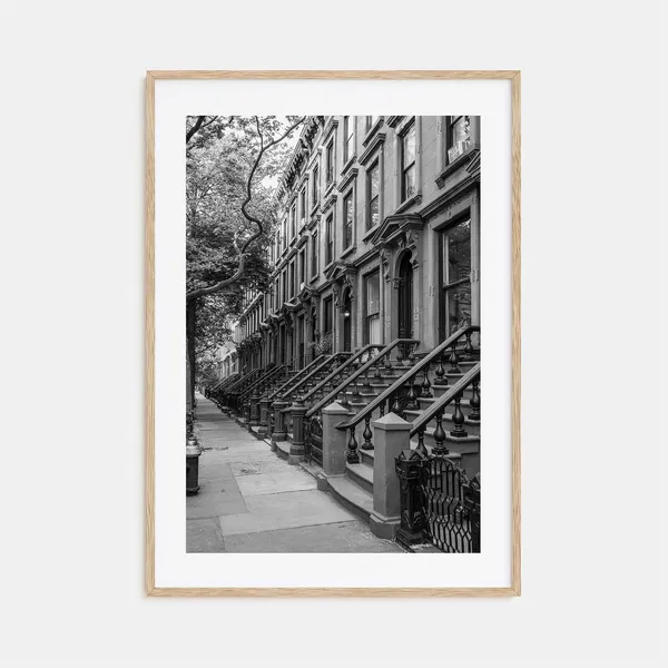 Brooklyn Black And White Travel Poster, Photo Print