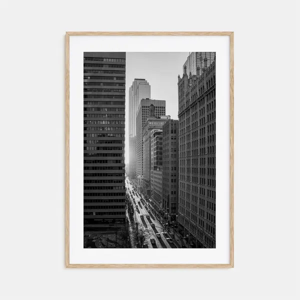 Dallas Black and White Travel Poster, Photo Print