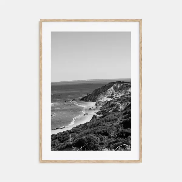 Marthas Vineyard Black and White Travel Poster