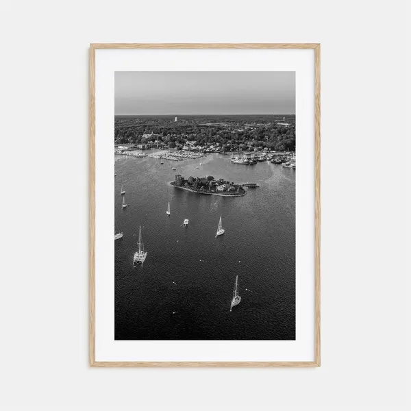 Massachusetts Black And White Travel Poster