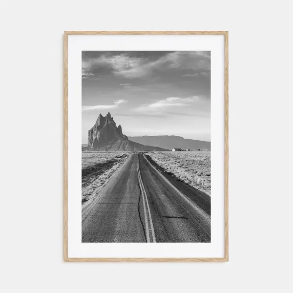 New Mexico Black and White Travel Poster Print