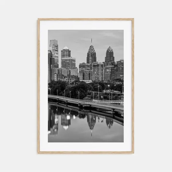 Philadelphia Black And White Travel Poster Print No. 2