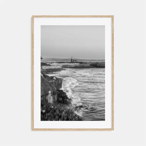 Santa Cruz Black And White Travel Poster