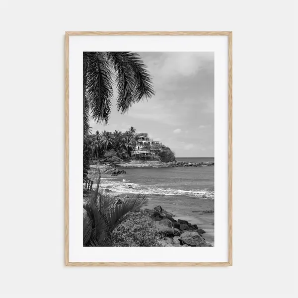 Sayulita Black And White Travel Poster