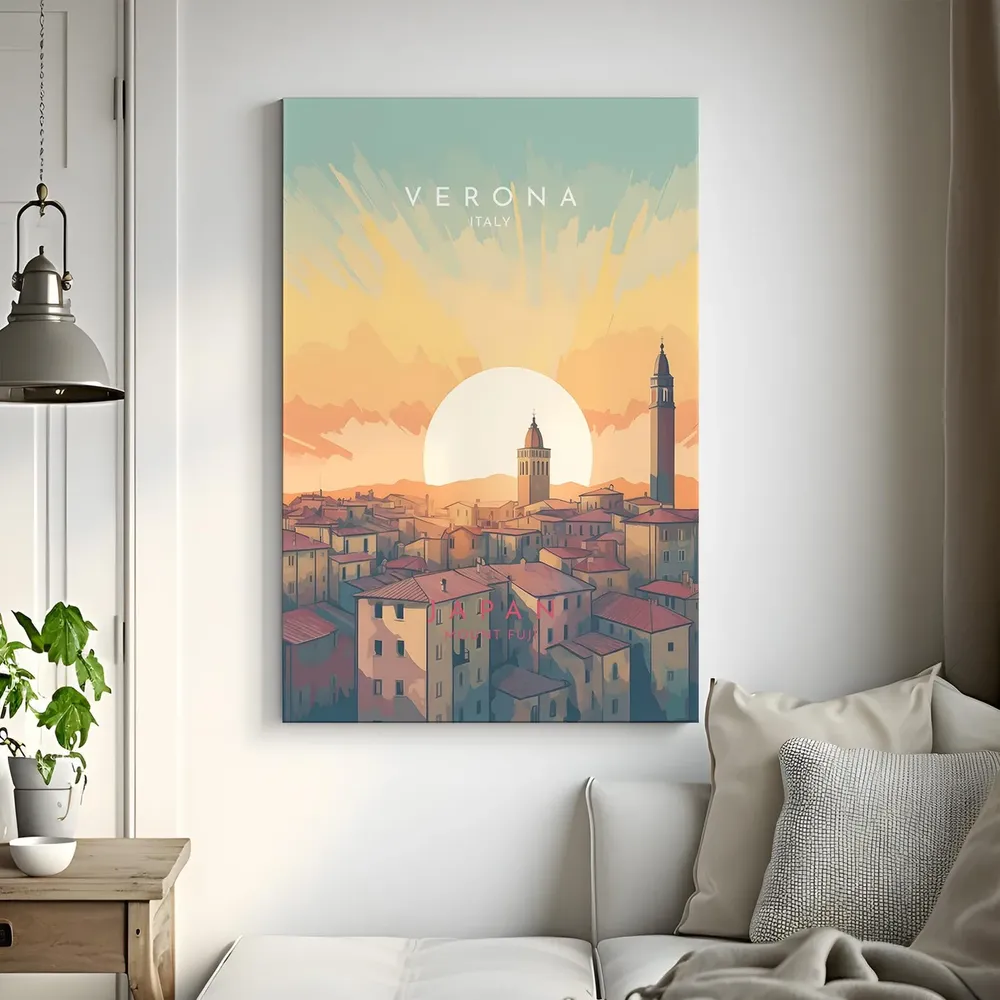 Verona Travel Poster, Italy Place Print - Image 3