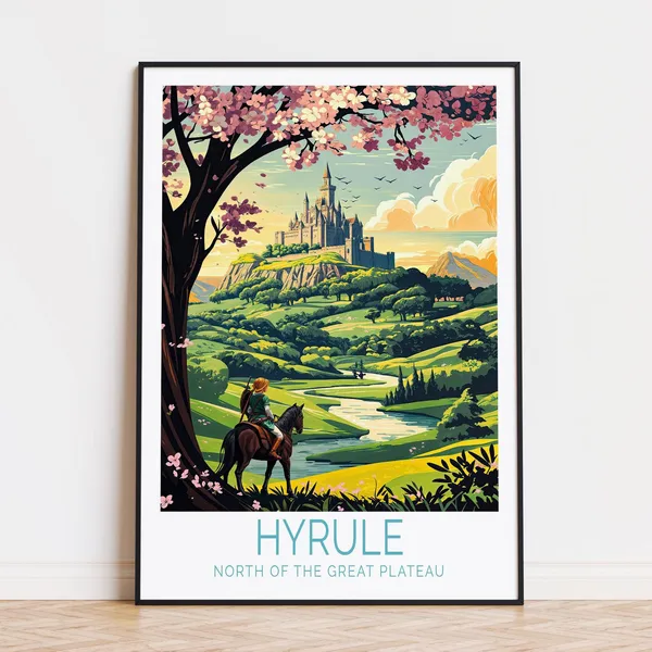 Hyrule Travel Poster, North Of The Great Plateau