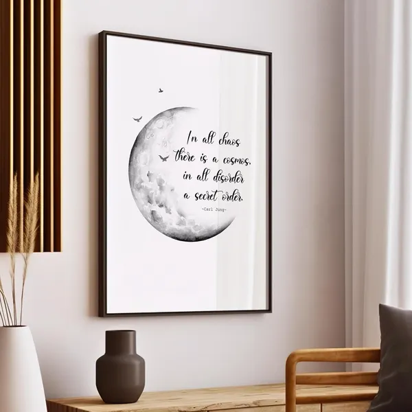 Carl Jung Quote Poster, Psychology Office Art Print