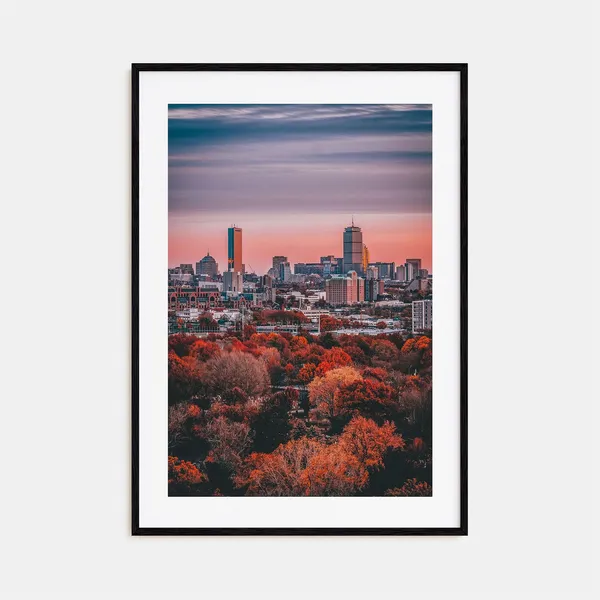 Boston Colorful Poster Print No. 3, City Map