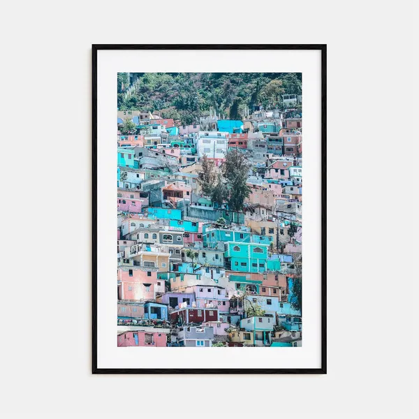 Haiti Travel Poster, Colorful Street Map Art Print