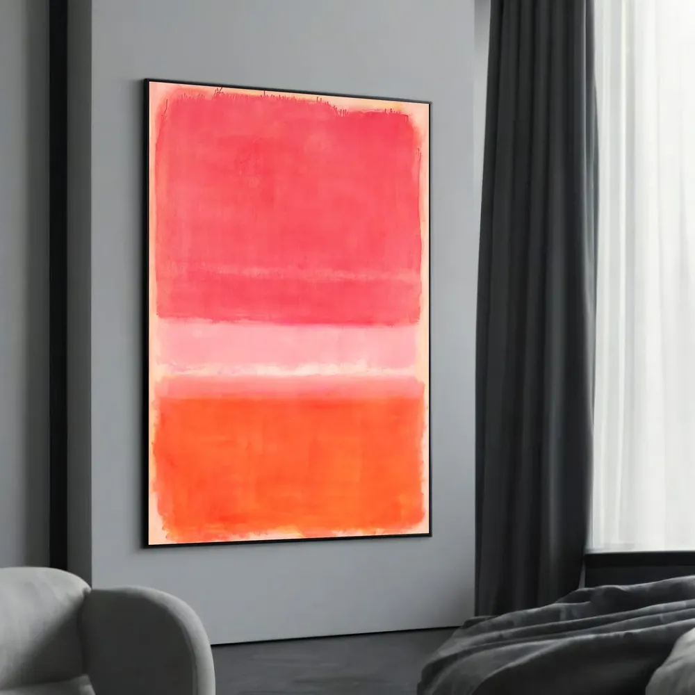 Mark Rothko Radiant Pink and Orange Color Field Art Print