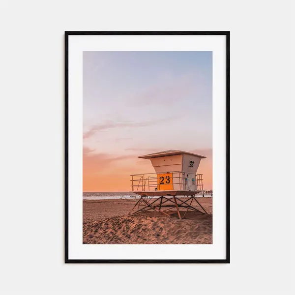 Pacific Beach Colorful Travel Poster, Street Map