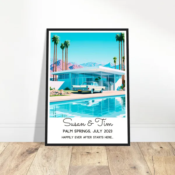 Personalised Travel Print, Custom Vacation Poster