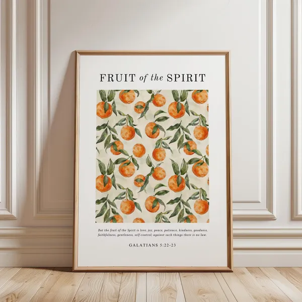 Fruit Of The Spirit Vintage Scripture Poster