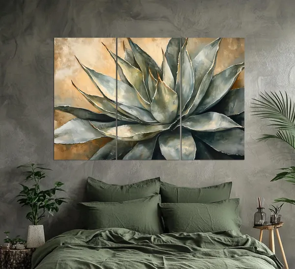 Agave Print, Rustic Mexican Wall Decor