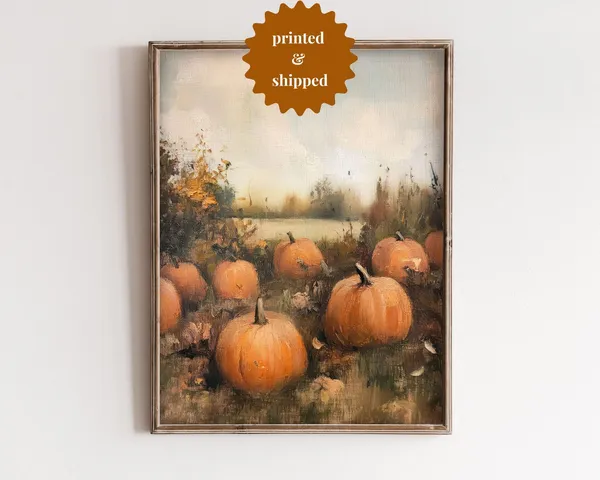 Pumpkin Patch - Muted Vintage Style