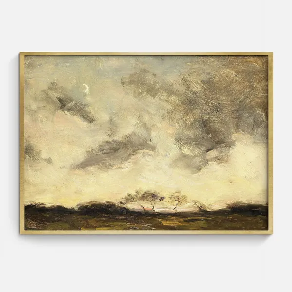 Nature Oil Painting Vintage Landscape Art Print