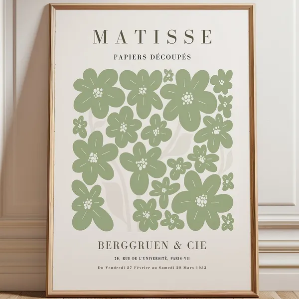 Matisse Flower Print, Botanical Wall Art