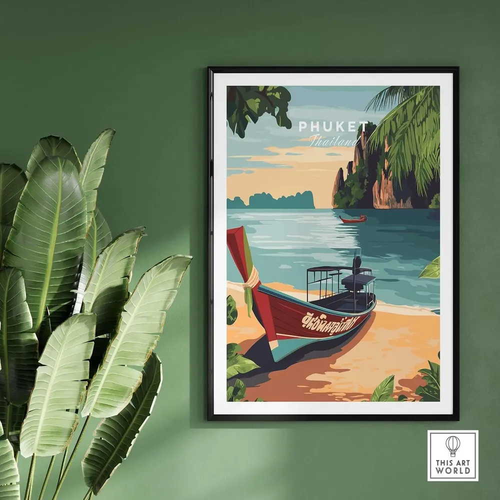 Phuket - Vintage Travel Poster - Image 2
