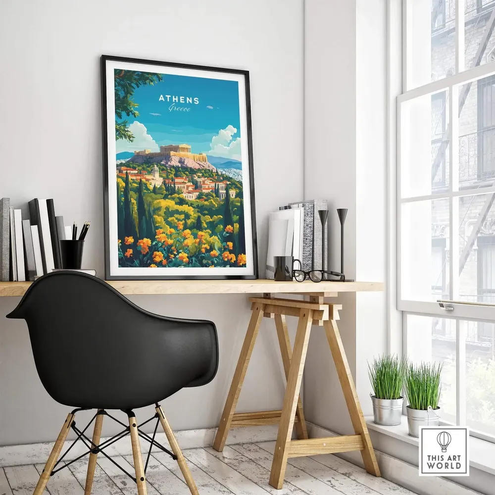 Athens - Vintage Travel Poster - Image 4