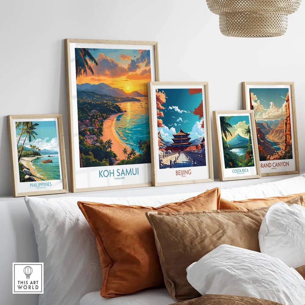 Koh Samui - Vintage Travel Poster - Image 3