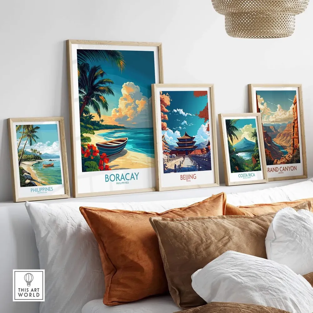 Boracay Travel Poster, Beach Philippines - Image 3