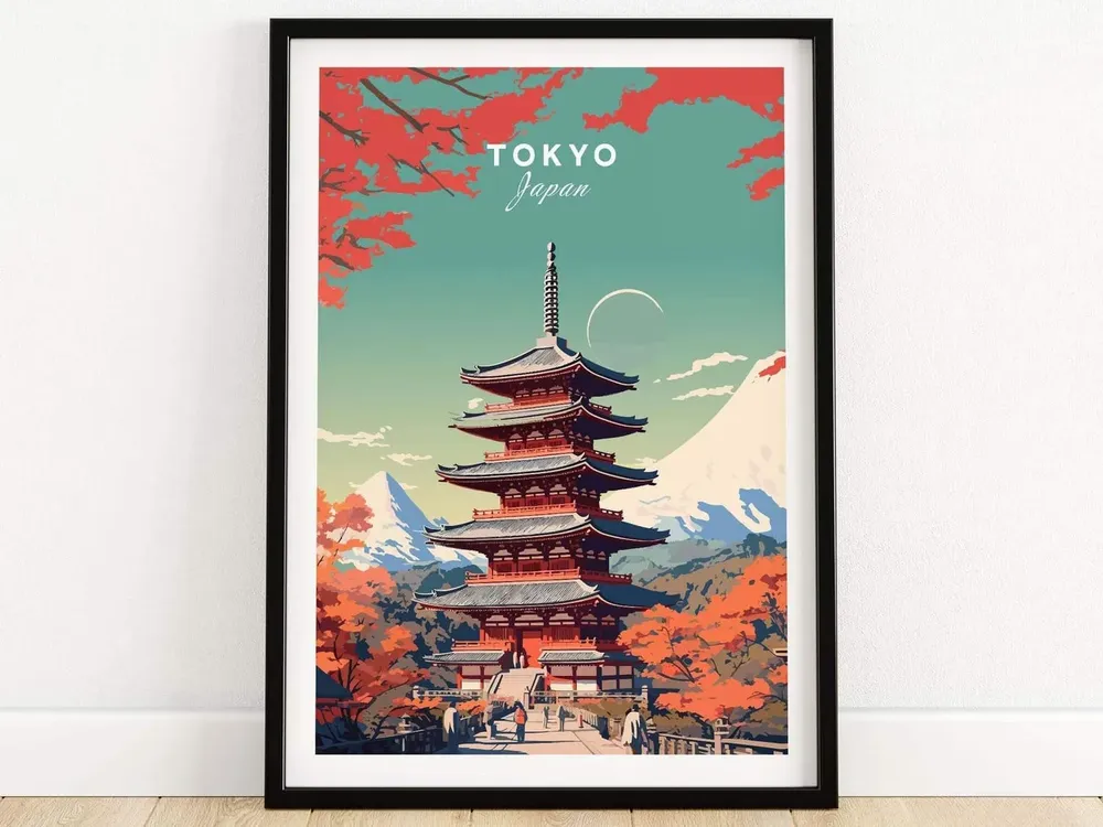 Tokyo Japan Birthday Present Art Print