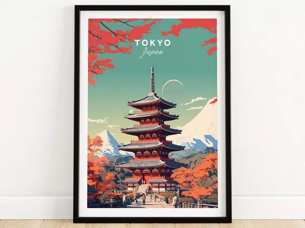 Tokyo Japan Birthday Present Art Print