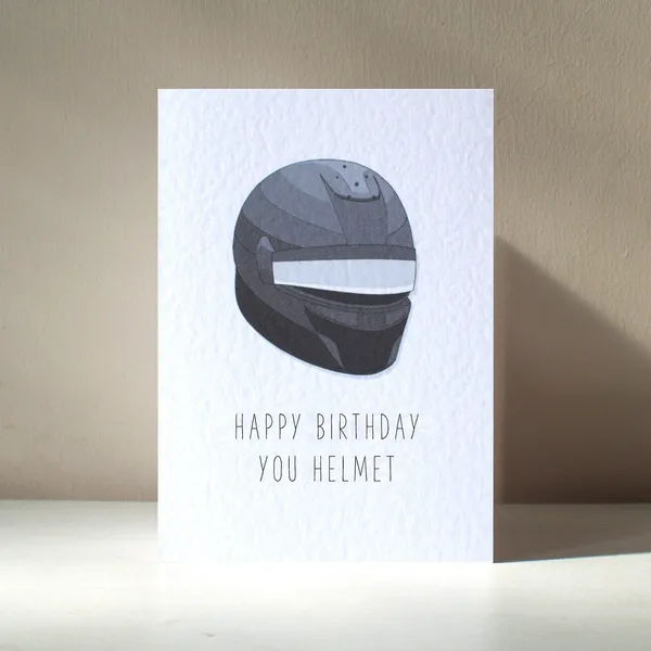 You Helmet Personalised Racing Pun Poster Print