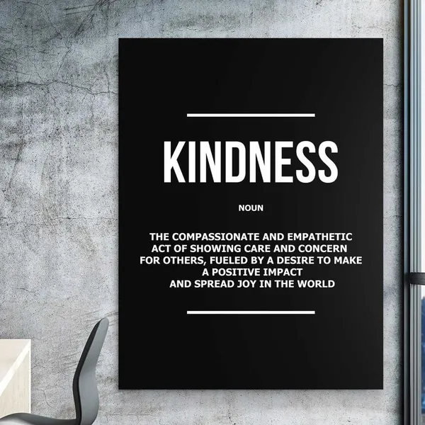 Kindness Wall Sign Empathy Quote Art Print